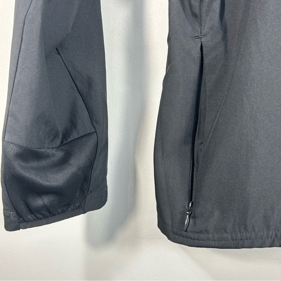 Adidas Running Black Full-Zip Running Windbreaker Jacket Zip Pocket; Women’s LG - Picture 8 of 14